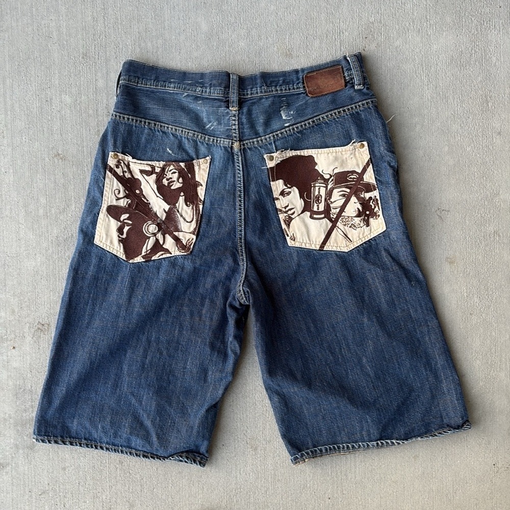 Vintage Ecko Unltd Baggy Denim Jean Shorts Size 34